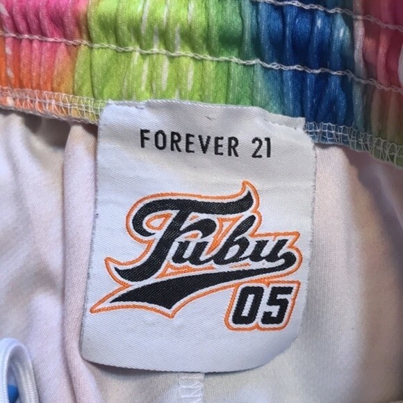 Fubu 05 forever 21 colorful abstract pride collection pants size small y2k cute - Picture 11 of 12